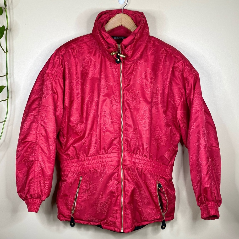 Vintage Obermeyer Red Chelsea Ski Coat Womens Size 12